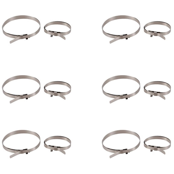 Vehicle Car Constant Velocity CV Joint Boot Clamp Clip Fastener 12 Pcs,12 x CV Joint Boot Clamps,Silver