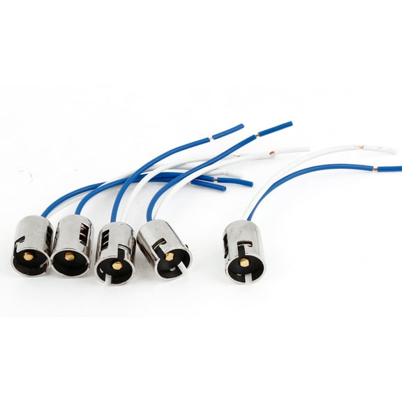 Vehicle Car Metal Plastic Turning Tail Pre-wired Light Socket 1156 x 5