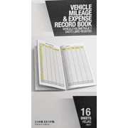 Vehicle Expense and Mileage Record Log Book, 3.25 x 6.25 Inches, 10 Pack
