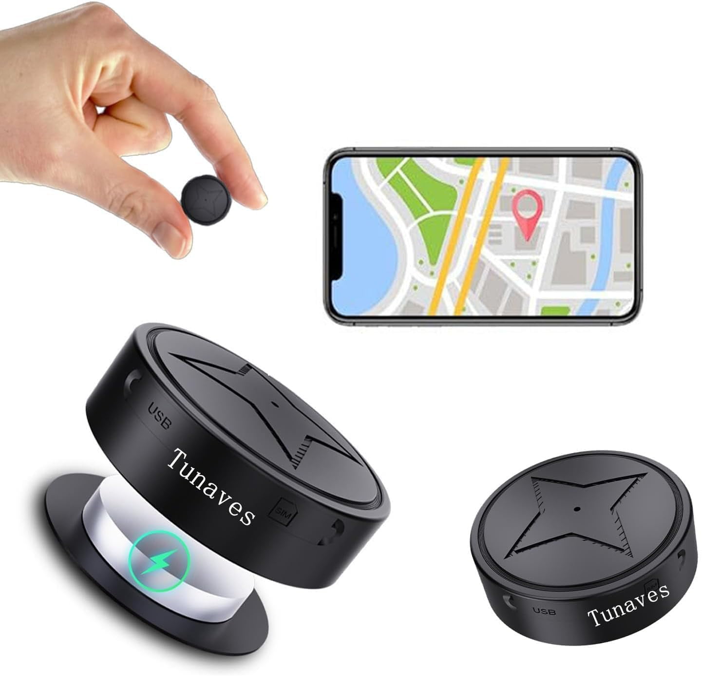 Vehicle GPS Tracker, No Subscription, GPS Strong Vehicle Anti