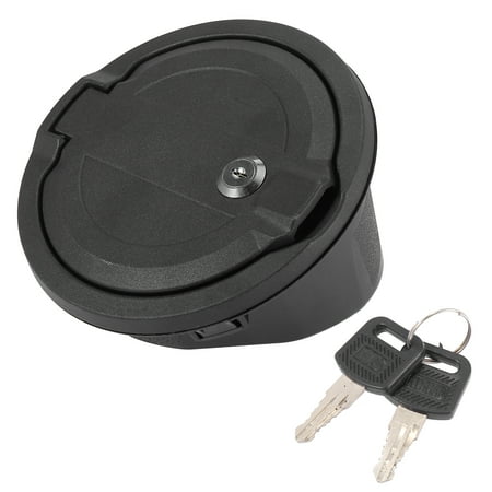 Vehicle Gas Fuel Tank Cap Cover Locking with Keys Aluminum Alloy for Jeep Wrangler JK 2007-2018