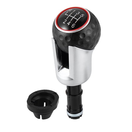 Vehicle Gear Shift Knob Manual Stick Shift Knob Black ABS 6 Speed for VW MK5 MK6 MK7 for VW Scirocco Jetta EOS