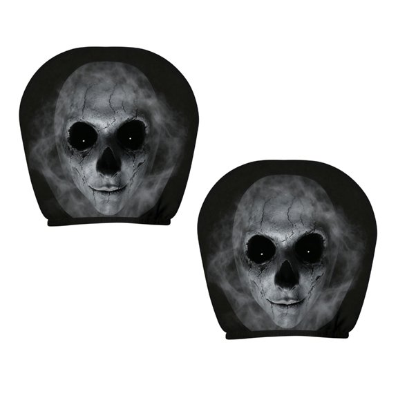 Vehicle Headrest Cover Case with Novelty Artwork for Cabin Style Use