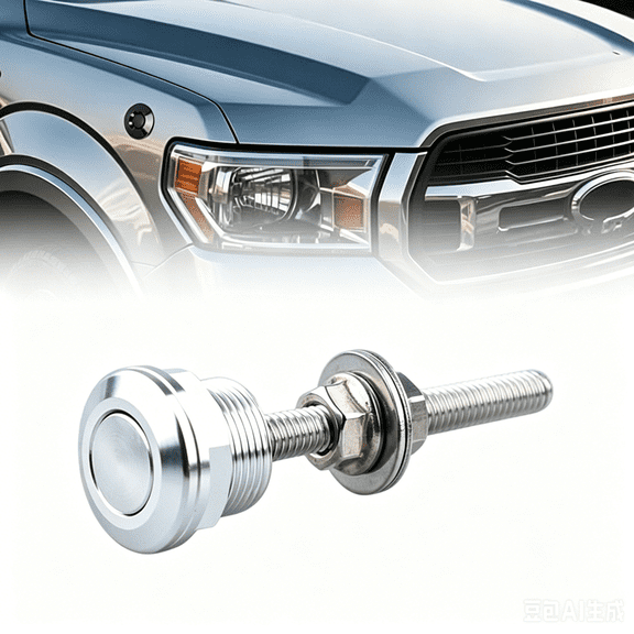 Vehicle Hood Pins, Bumper Clips, Quick Release Lock Latch Bumper License Plate Lock Clip, Push Button Bonnet Fit for Auto Hood License Plate