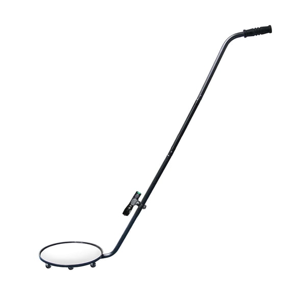 Under Vehicle Inspection Mirror, 12 inch Inspection Mirror with Wheels and LED Light,Handheld Inspection Mirror for Entry Security, Parking lot Security, auto Maintenance
