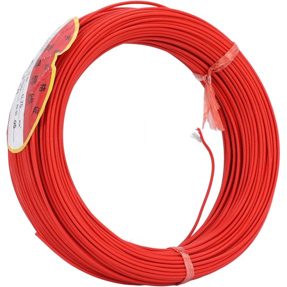 Vehicle Loop Detector Coil, 0.75mm 50m 600V PTFE Shell Cable, Parking Lot Gate Loop Detector Wire for Car Parking Lot Gate Barrier Traffic Control