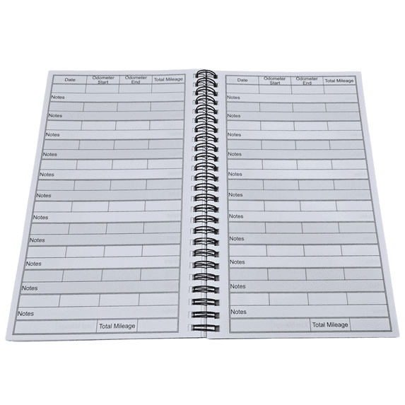 SharpCases Vehicle Mileage Log Book with Odometer Tracker, 5 x 8.5 in ...