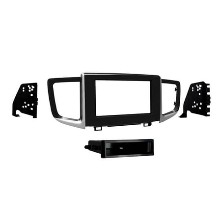 Metra - Dash Kit for Select 2016 Honda Pilot Vehicles - High-gloss black