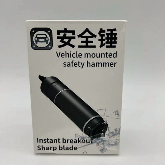 Vehicle Mounted Safety Hammer Instant Breakout Sharp Blade - New