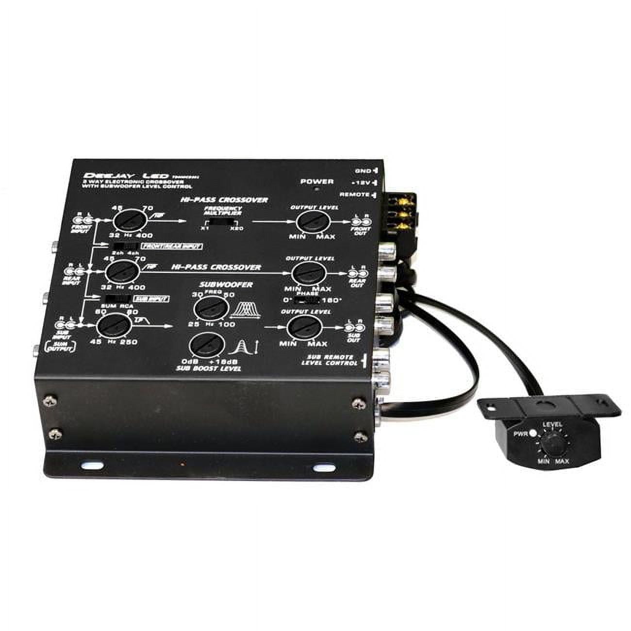 Vehicle MultiAmplifier Crossover with RCA Inputs & Outputs