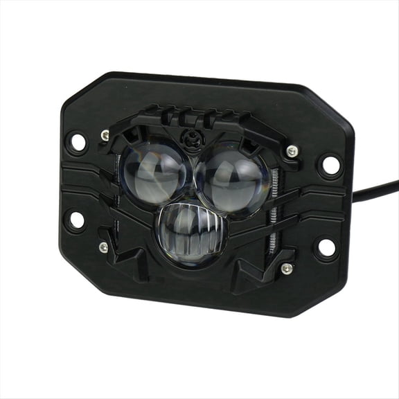 Vehicle Off Road Driving Work Light with Spot Beam Flush Mount LED Light for Truck ATV Tractor Cars SUV,1 * Mount LED Light for Truck