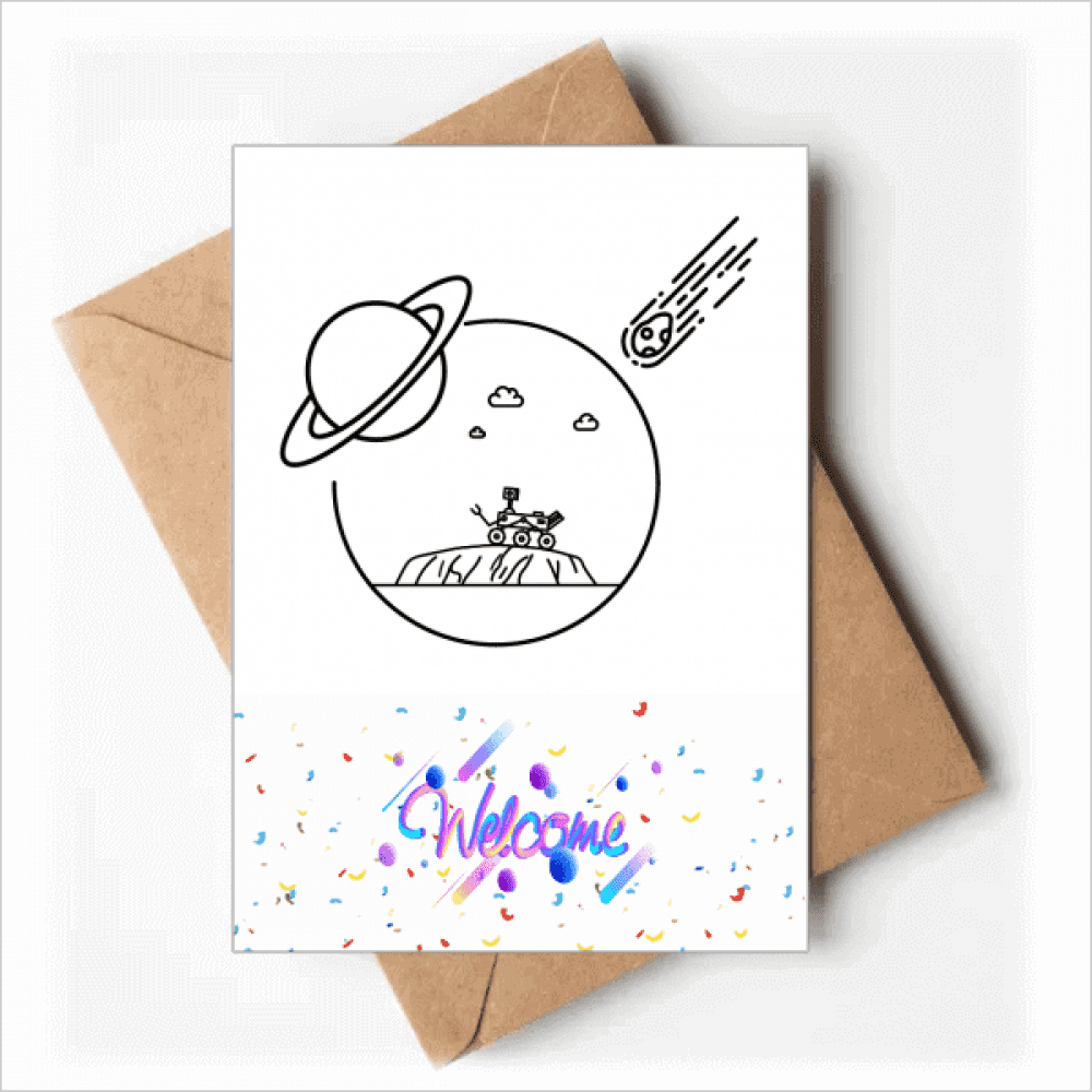 Vehicle Planetary Shield Meteorite Welcome Back Greeting Cards ...