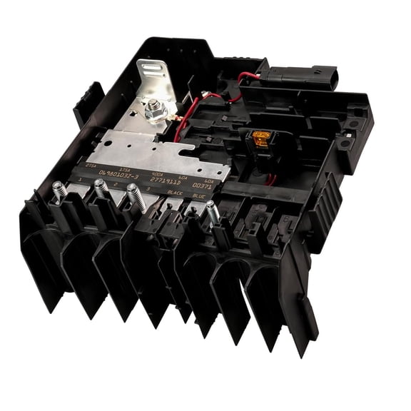 Vehicle Power Distribution Block Assembly with Connector and Wiring for Engine Compartment Maintenance and Replacement Work Layout