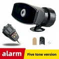 thumbnail image 1 of Vehicle Public Address Horn, 12V/24V 7-Tone Loud Speaker System with 3/5/7 Sound Modes for Car, Truck, Boat, Emergency & Commercial Use(5-Tone 12V), 1 of 6
