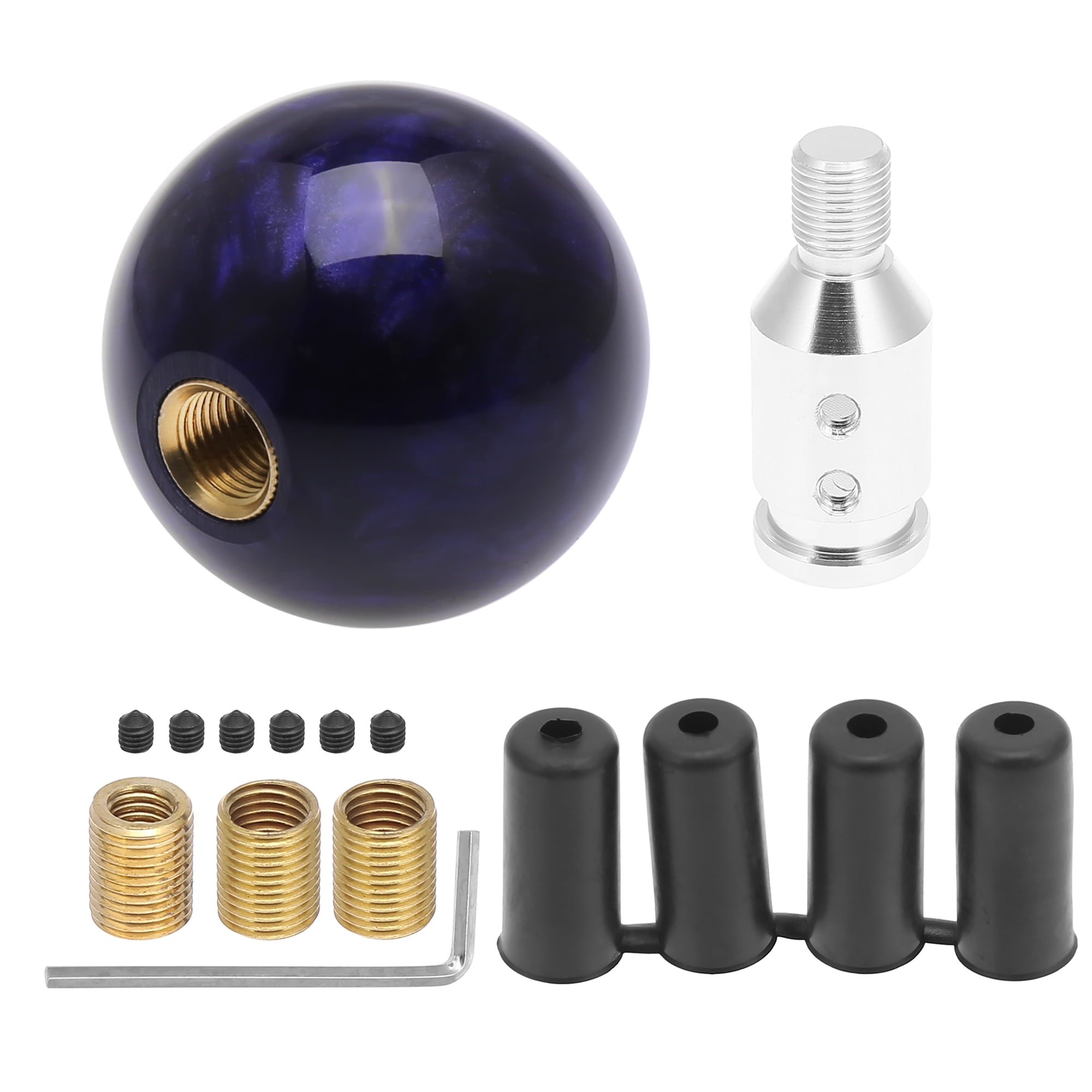Vehicle Purple Round Ball Gear Shift Knob Manual Transmission with