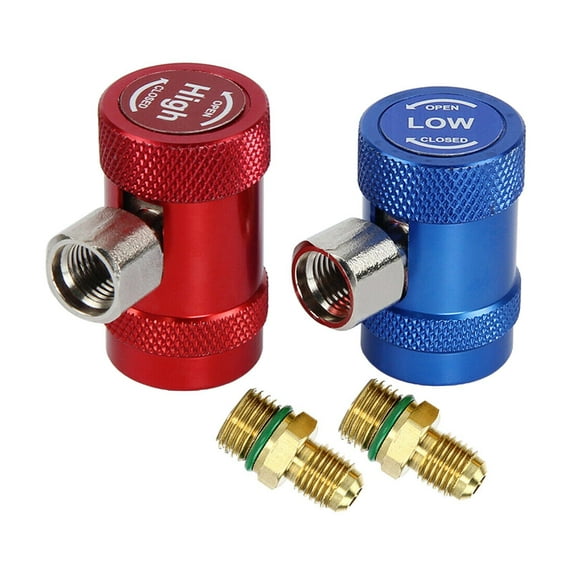 Vehicle R1234yf Quick Couplers Adapters Fitting with 1/4"""" Male Charging