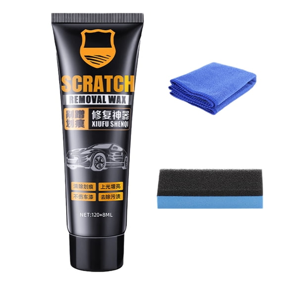 Vehicle Scratch Remover Wax Polish For All Cars Car Scratch Paste With Cloth And Sponge Car Care Solution To Scratches And Shine