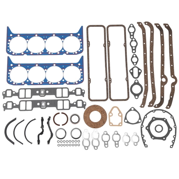 Vehicle Small Block Overhaul Gasket Seal Set Head Intake Exhaust for Chevy