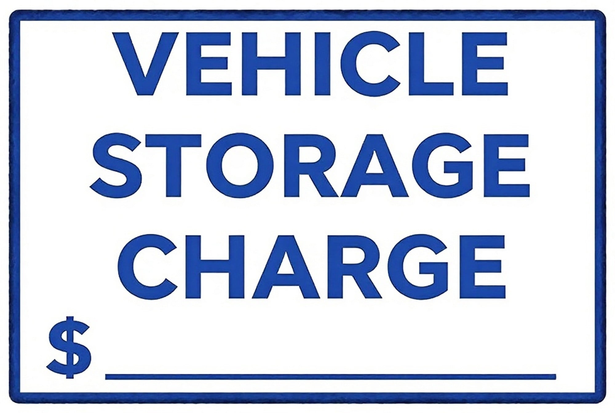 Engine Storage Sign Vehicle Storage Charge Metal Sign - 8