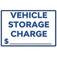 thumbnail image 1 of Vehicle Storage Charge Metal Sign - 8"x12" Aluminum Safety Warning Sign, Indoor & Outdoor Use, 1 of 6