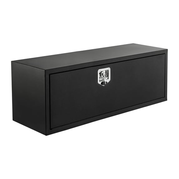 Vehicle Tool Box,t-Handle Lock Heavy Duty Steel Storage Tool Box, for Pickup, Truck Bed, RV, Trailer, Tool Chest Organizer w/Lock and Keys,Weatherproof Trailer ToolBox Storage Organizer