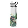 thumbnail image 1 of Vehicle Train Landscape 32oz Sports Water Bottles Leakproof Tritan Bottle with Straw BPA Free Clear Bottle for Fitness Gym Outdoor Cycling, 1 of 7