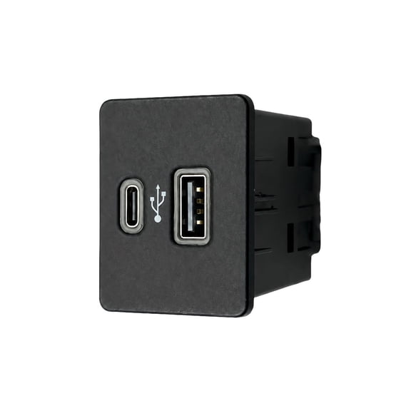 Vehicle USB Interface Hub ML3T14F014AC HC3Z-19A387-B with Wireless Smartphone Connectivity, for Version 3.4 Infotainment Systems with Fast Charging and Two Port Types