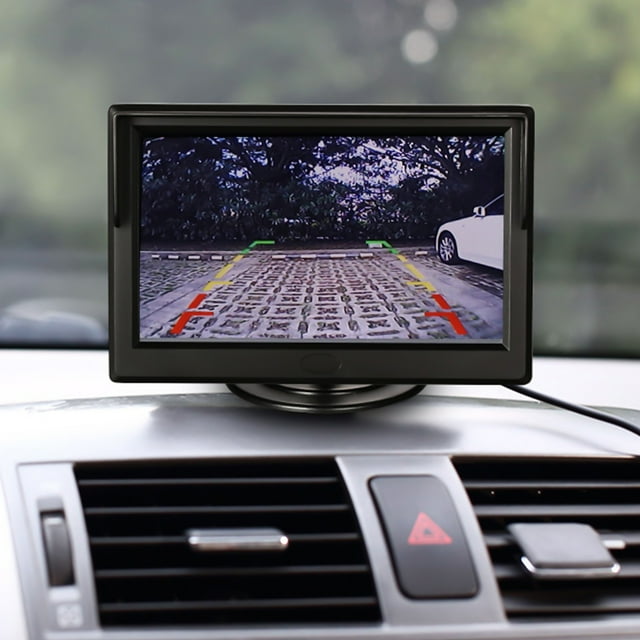 Vehicle Universal HD LCD Display 5inch Monitor With Sunshade Car 12