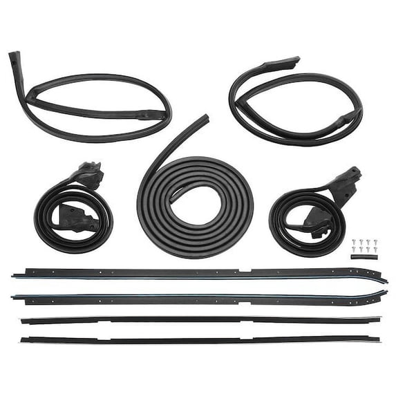 Vehicle Weatherstrip Kit 9 - Compatible with 1981 - 1987 Buick Regal - Autopart Premium