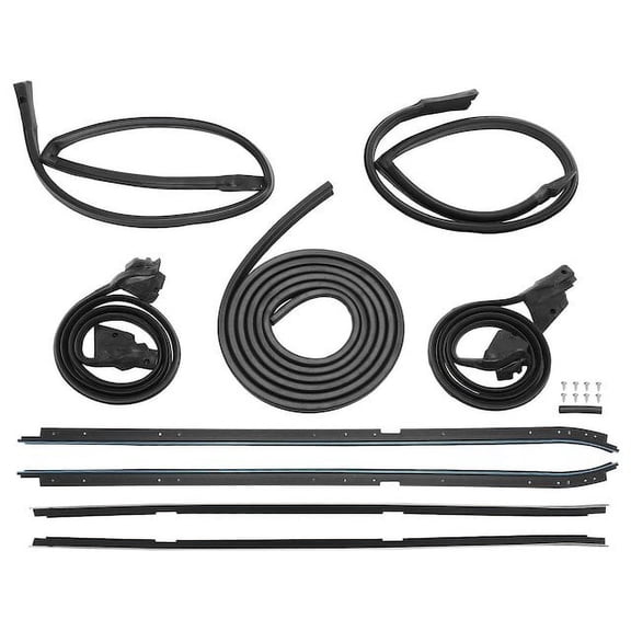 Vehicle Weatherstrip Kit 9 - Compatible with 1981 - 1988 Oldsmobile Cutlass Supreme Coupe 1982 1983 1984 1985 1986 1987
