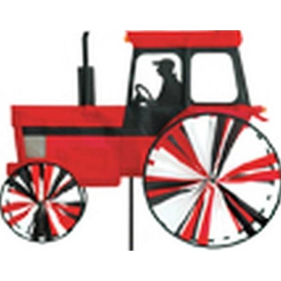 Vehicle Wind Spinner - Modern Tractor - Red (24in)