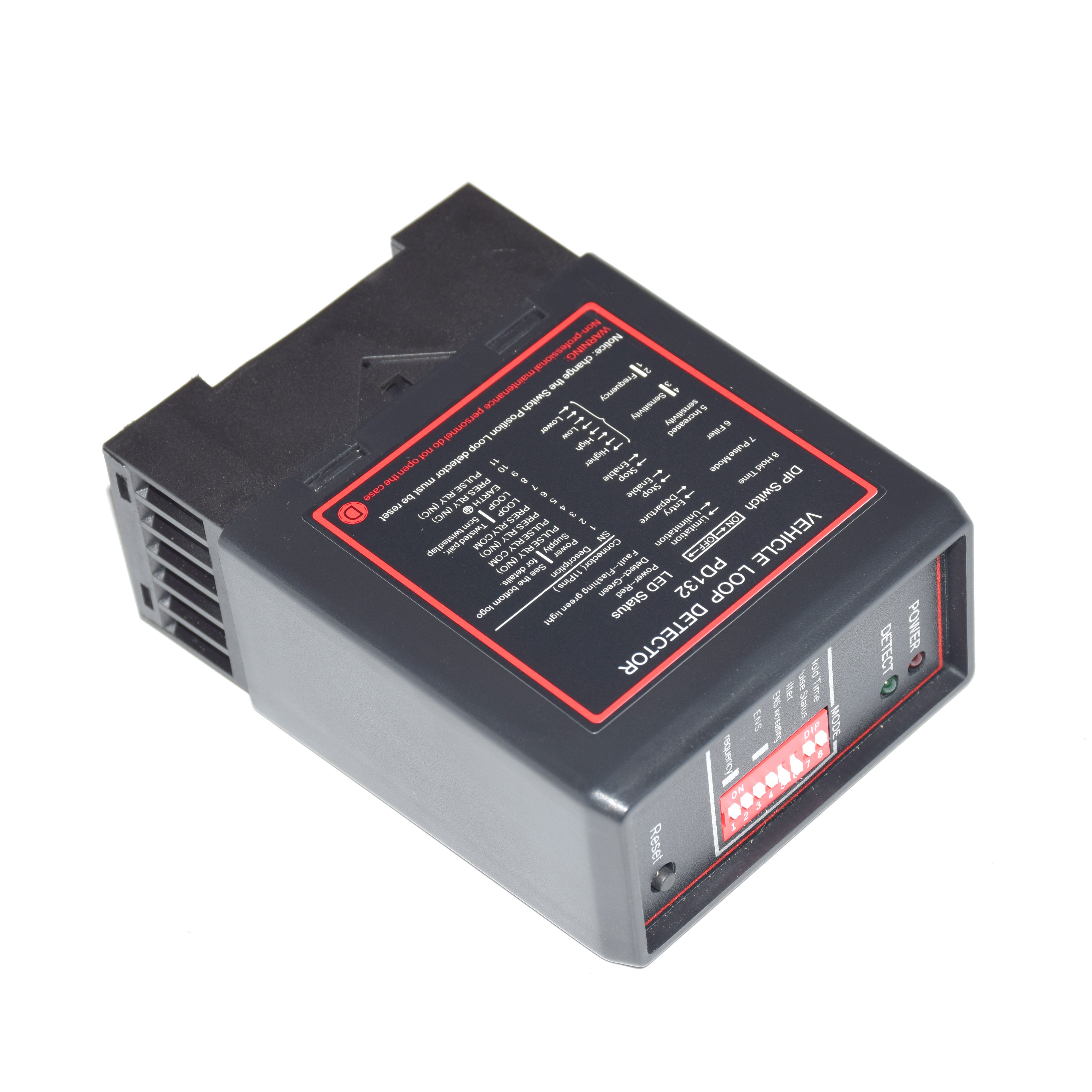 Vehicle detector loop detector to sense vehicle inspection device