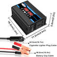 Vehicle inverter 300W 12V to 110V 220V dual voltage display inverter