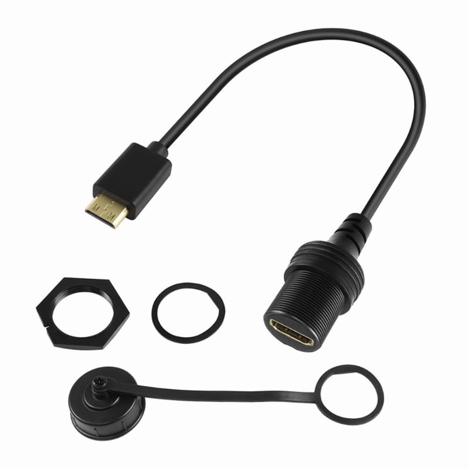 Car Panel Cable Vehicles Dashboard Mount Cable HDTV Extension Line Male to Female ...