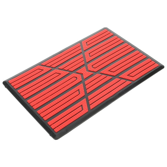 Red Car Floor Mat Patch with Nonslip Design for Easy Installation and Long-lasting Use in Car