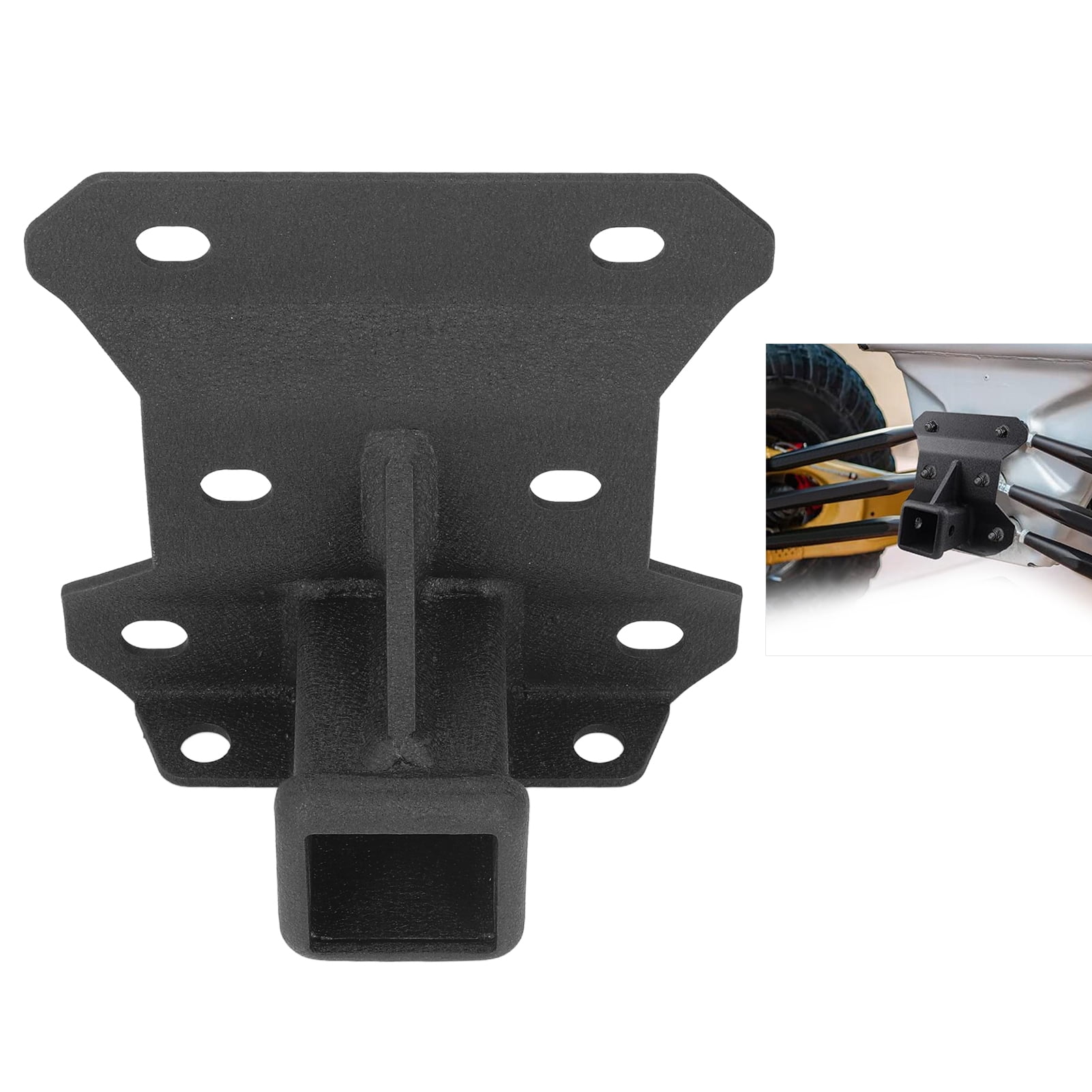 Vehicles Parts, High Strength Steel Black UTVs Towing Hitch Receiver