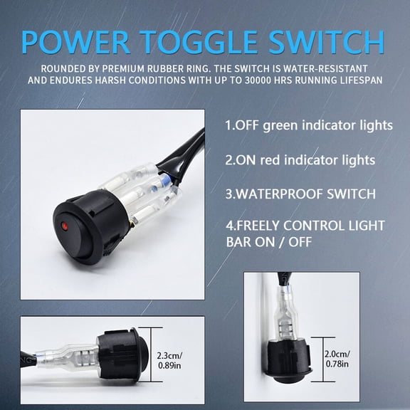Vehicles light wiring sets,Led Bar Huiop 40a Relay On Bar Harness Kit Led Work Bar 12v 40a Relay 300w 2 Leads On Off Switch Vehicles Fit 1 Harness With 12v Universal Led Work With 12v 40a