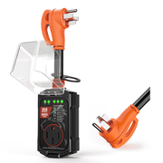 Vehiker 18000 Joules RV Surge Protector 50 Amp, 𝟐𝟎𝟐𝟔 𝐍𝐞𝐰 𝐔𝐩𝐠𝐫𝐚𝐝𝐞𝐝 Power Surge Protector Strip with Fcc Safety Certification, Digital Voltage Display, Circuit An