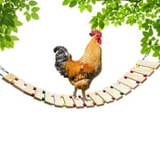 Vehomy Chicken Coop Toy Chicken Toys for Hens Natural Wood Chicken Ladder Chicken Swing Chicken Perch for Birds Poultry Rooster Chicks