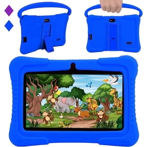 Veidoo 7 inch Android Kids Tablet, 2GB RAM 32GB Storage, Learning Tablet for Children, WiFi, Bluetooth, Dual Cameras, Parental Control, Toddler Tablet with Silicone Case(Dark Blue)
