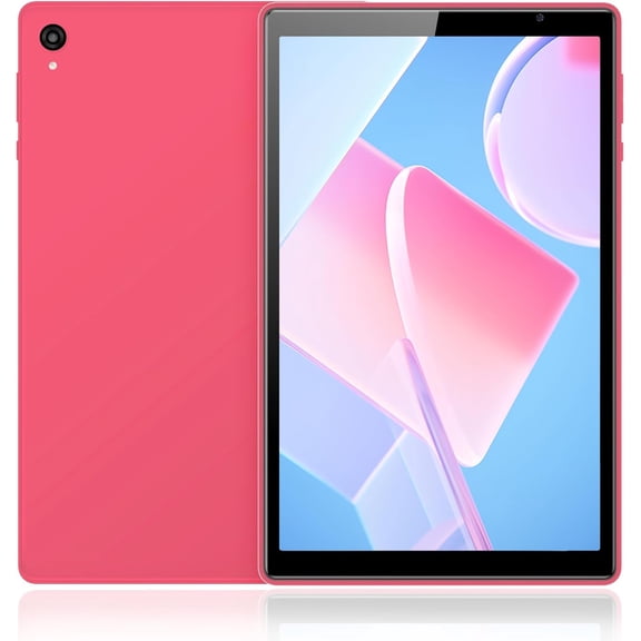 Veidoo Android 15 Tablet, 10.1 inch Tablet with 3GB RAM 64GB ROM, Five-Core Processer, 5G WiFi, 1280x800 IPS FHD Touchscreen, 2MP+5MP Camera,Face Recognition, Eye-Protect Mode(Rose Pink)