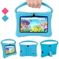 thumbnail image 1 of Veidoo Kids Tablet, 32GB Storage WiFi 7 inch Android Tablet for Toddler, 7'' IPS HD Display, Learning Tablet with IWAWA App, Children's Tablet with Silicone Case (Blue), 1 of 7