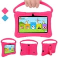 thumbnail image 1 of Veidoo Kids Tablet, 32GB Storage WiFi 7 inch Android Tablet for Toddler, 7’’ IPS HD Display, Learning Tablet with IWAWA App, Children's Tablet with Silicone Case (Pink), 1 of 7
