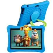 Veidoo Kids Tablet PC, 10 inch Android Tablet for Kids with 8G(4+4Expand) Ram 64G Rom, EVA Shockproof Case, Safety Eye Protection IPS Screen, Premium Parent Control Pre-Installed Educational APP(Blue)