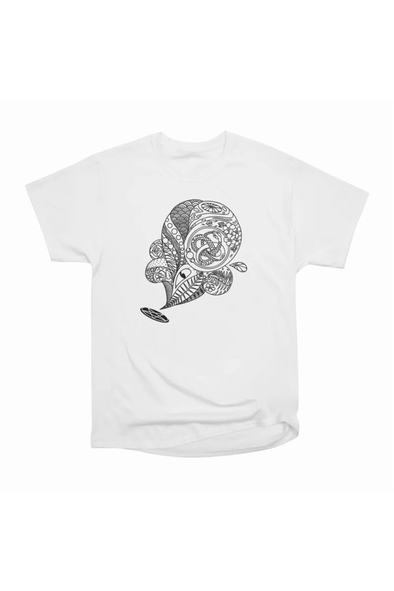 Veil Creeper Ouroboros Colorable T-Shirt Tee Gift For Him Merch For Her Apparel For Friend
