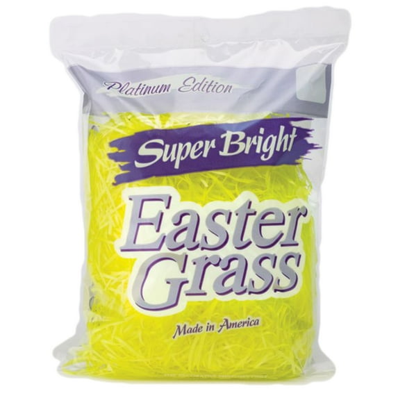 Veil Entertainment Yellow Craft Styrofoam Easter Grass (2 Count)