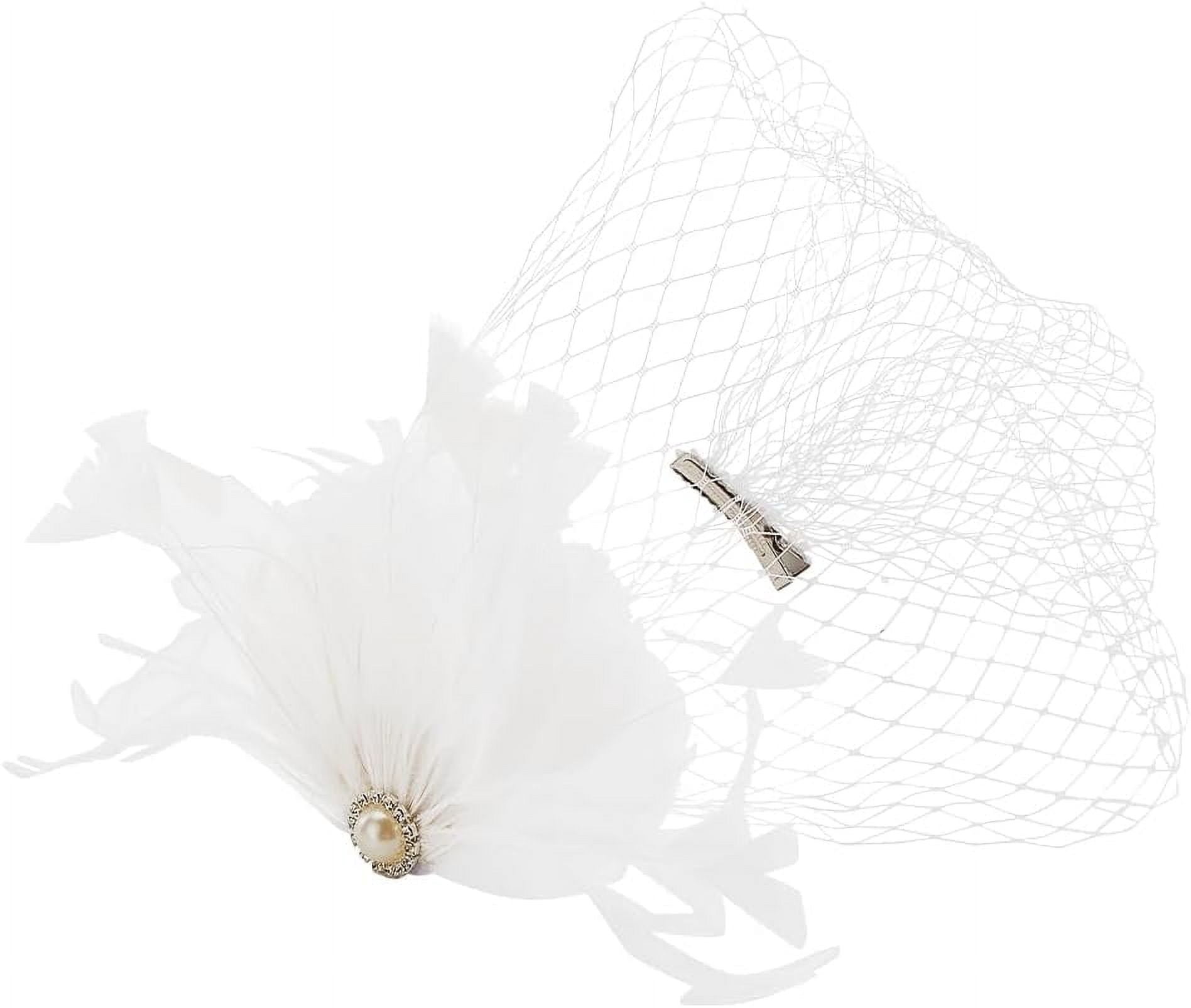 6196 Veil Fascinator Hat 50s Wedding Mesh Lace Headband With Hair Clip Headband Fascinator With Net - Etsy main image 2