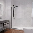 thumbnail image 1 of Screen Series 74 in. by 34 in. Frameless Glass Shower Screen Shower Door, 1 of 6