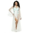 thumbnail image 1 of Veil Tulle Ruffle Peignoir Robe (Cloud Dancer, L/XL), 1 of 2