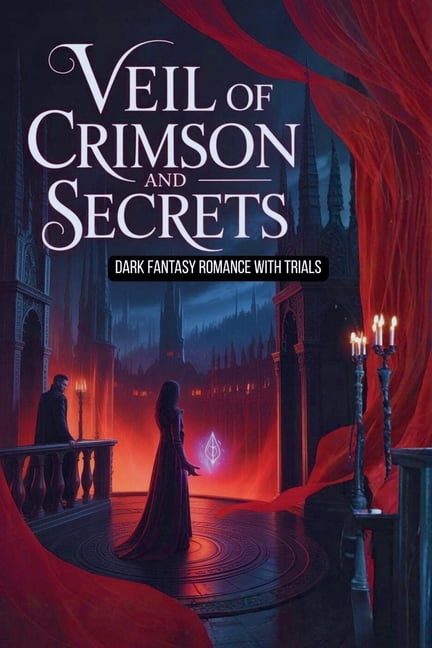 Veil of Crimson and Secrets - Dark Fantasy Romance with Trials, (Paperback)